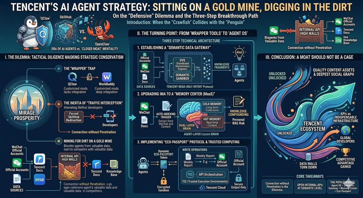 Tencent's AI Agent Strategy: Sitting on a Gold Mine, Digging in the Dirt