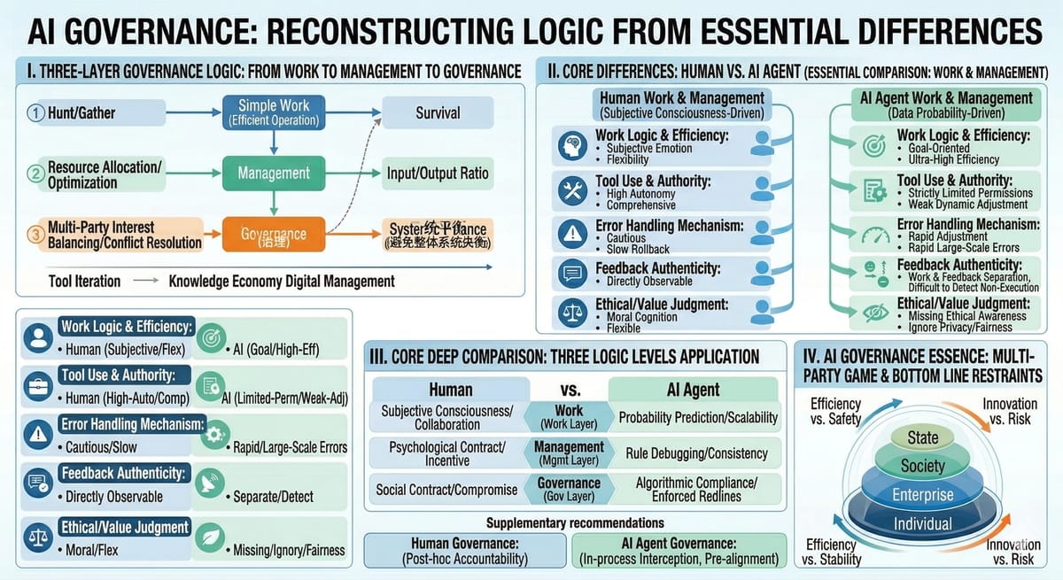 AI Governance: From Essential Differences to the Reconstruction of Governance Logic