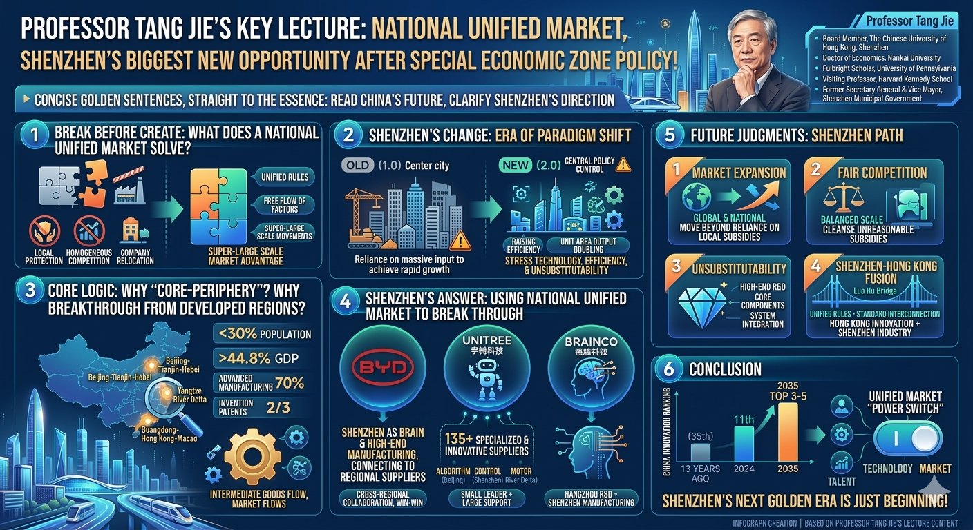 Professor Tang Jie: The National Unified Market Is Shenzhen’s Greatest New Opportunity After the Special Zone Policy
